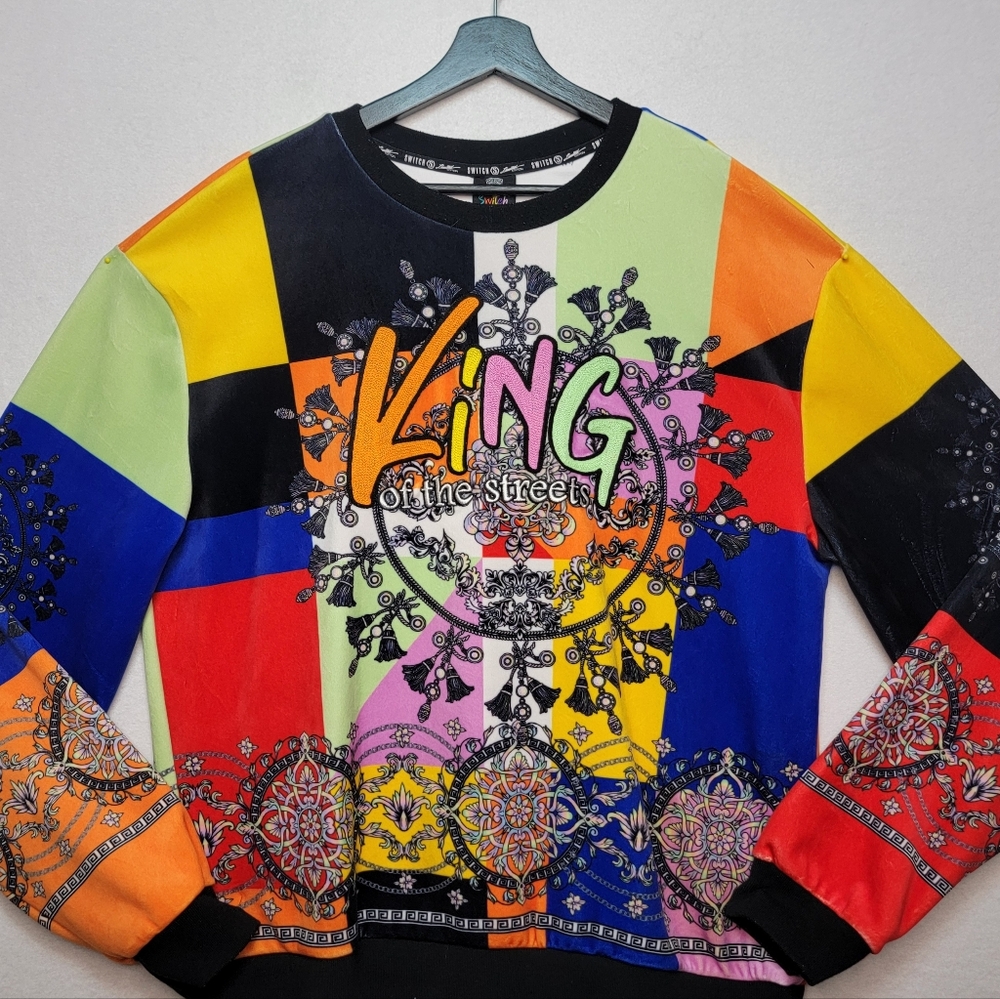 Switch Remarkable‎ LTD EDITION King of the Streets Velour Sweatshirt SIZE 2X
